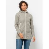 Jack Wolfskin Dennenspur Coat W Fleecejack, Cotton White, S dames, Katoen Wit, S