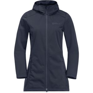 Jack Wolfskin Windhain Winddichte Softshelljas Dames - Nachtblauw