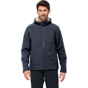 WINDLAND - Softshelljas - Zwart - Polyester - Ademend en Winddicht