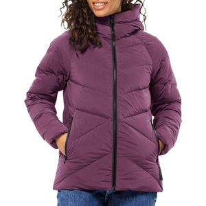Jack Wolfskin - Marienplatz - Winterjas - Bruin - Zwart - 87% Polyamide / 90% Dons - 10% Veren