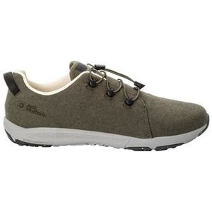 Jack Wolfskin Heren Spirit Wool Low M Sneaker, Island Moss, 45,5 EU, Island Moss, 45.5 EU