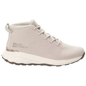 Jack Wolfskin Campfire Wool Mid W Sneakers voor dames, grijs (dusty grey), 37.5 EU