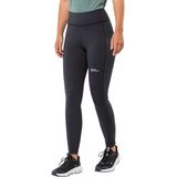 Jack Wolfskin Klintal Legging - Dames - Zwart - Ademend Materiaal