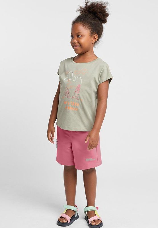 Jack Wolfskin - Sun Shorts K - Shorts - Uniseks - Ademend, Sneldrogend, Verstelbare Taille