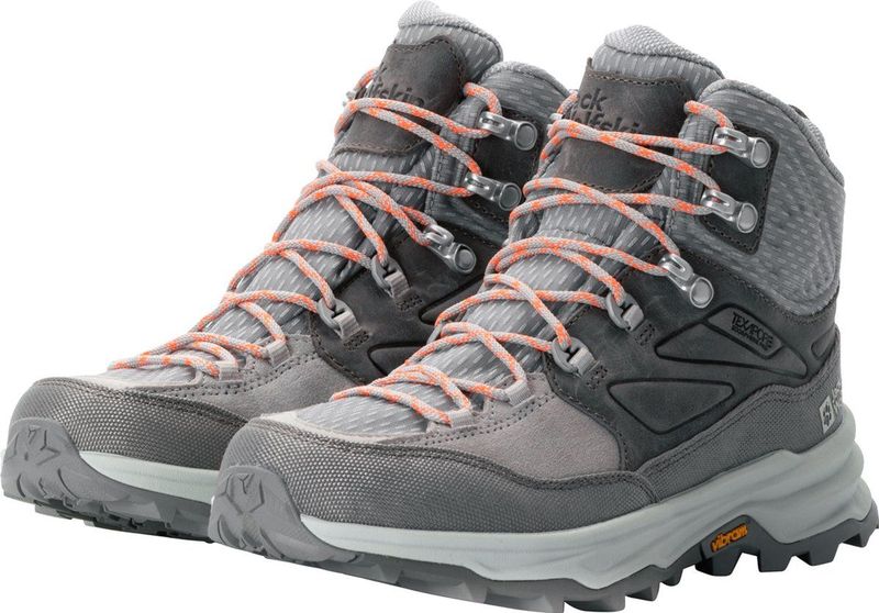 Jack Wolfskin - Cyrox Texapore Mid - Wandelschoenen - Antraciet - Leer/Textiel