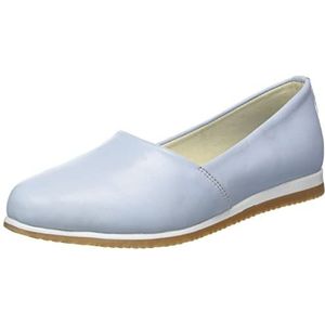 Andrea Conti Dames Slipper Leder Mocassin losse inleg 1881700, pastelblauw, 36 EU