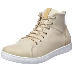 Andrea Conti Damessneakers, crème-camel