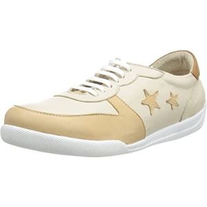 Andrea Conti Damessneakers, Crème Camel Brandy, 42 EU