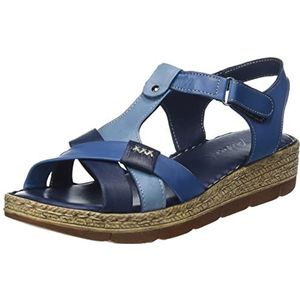 Andrea Conti Dames 1883604 sandalen, blauw/jeans/blauw, 41 EU