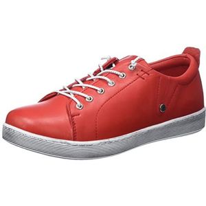Andrea Conti Dames Boot Sneaker, rood, 35 EU