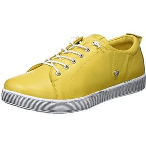Andrea Conti Dames Boot Sneakers, geel, 35 EU
