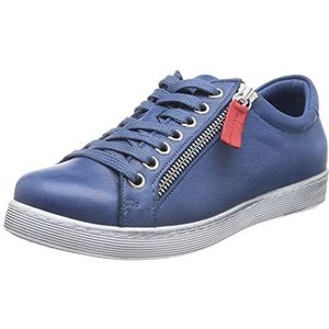 Andrea Conti Dames Boot Sneakers, Jeans rood, 35 EU
