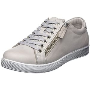Andrea Conti Dames Boot Sneakers Zilvergrijs/Dark Stone, 35 EU