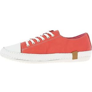 Andrea Conti Veterschoenen lage damesschoenen 0025903, grootte:37, kleur:Rood