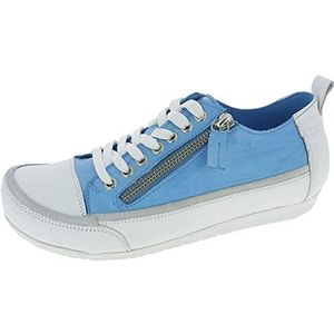 Andrea Conti Veterschoenen lage damesschoenen 0345911, grootte:37, kleur:Blauw