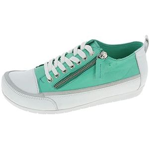 Andrea Conti Veterschoenen lage damesschoenen 0345911, grootte:37, kleur:Groen