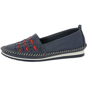 Andrea Conti Damesslippers, D blauw rood, 38 EU, D Blauw Rood