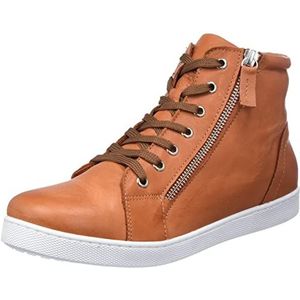 Andrea Conti Sneakers voor dames, Roest oranje.