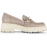Gabor - Beige Leren Loafers