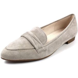 Gabor, Schoenen, Dames, Beige, 40 1/2 EU, Suède, Beige Suède Loafers