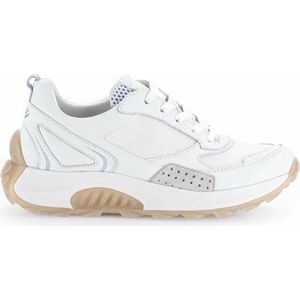 Gabor rollingsoft sensitive 26.915.50 - dames rollende wandelsneaker - wit - maat 42 (EU) 8 (UK)