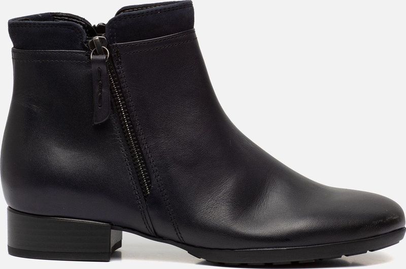 Gabor - 92.718.56 - Enkellaarsje - Midnight Blue - Gladleer met Suède Kraag