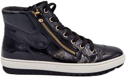 Gabor - 93.754 Veterschoenen - Kleur Schwarz/Gold - Materiaal Leer