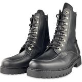 Gabor Veterboots Dames Laarzen Damesschoenen - Leer - 92 723 - Zwart