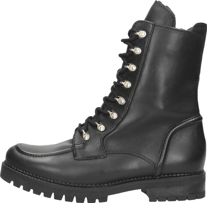 Gabor Veterboots Dames Laarzen Damesschoenen - Leer - 92 723 - Zwart
