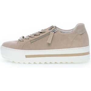 Gabor - 498 Lage Sneakers - Dames - Beige - Suède