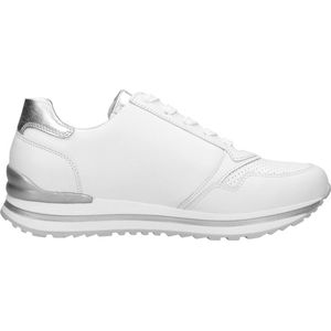Gabor Low-Top sneakers voor dames, lage schoenen, comfortabele extra breedte (H), Wit Zilver 50, 36 EU Breed