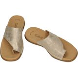 Gabor - Dames Teenslipper - Goud - Suède - Leer