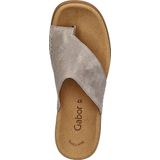Gabor - Dames Teenslipper - Goud - Suède - Leer