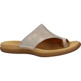 Gabor - Dames Teenslipper - Goud - Suède - Leer