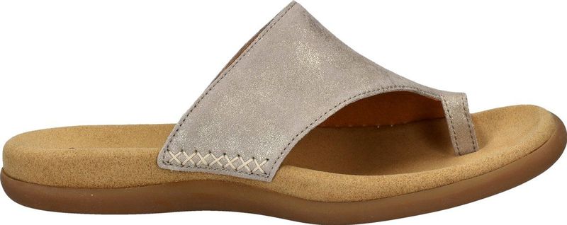 Gabor - Dames Teenslipper - Goud - Suède - Leer