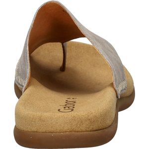 Gabor - Teenslipper - Goud - Suède - Anatomisch Voetbed