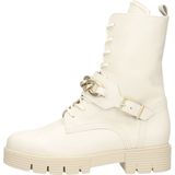 Gabor Veterboots Dames Laarzen Damesschoenen - Leer - 92 743 60 - Wit