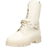 Gabor Veterboots Dames Laarzen Damesschoenen - Leer - 92 743 60 - Wit