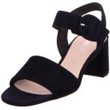 Sandalen - Effen - Leer/Suède - Velcro Sluiting - Blokhak