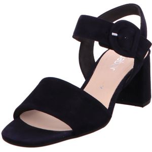 Sandalen - Effen - Leer/Suède - Velcro Sluiting - Blokhak