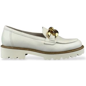 Gabor - 25.240.20 - Loafers - Off-White - Leer - Chunky Hak