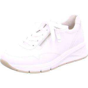 Gabor Lage sneakers voor dames, lage schoenen, uitneembaar voetbed, wit, 41 EU Breed