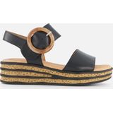 Gabor - Comfort - Sandalen - Zwart - Leer
