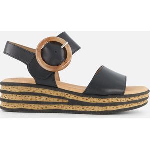 Gabor - Comfort - Sandalen - Zwart - Leer