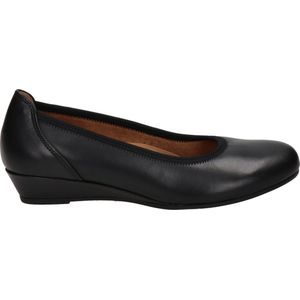 Gabor - Comfort - Ballerina - Zwart - Leer