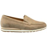 Gabor Mocassins voor dames, halfhoge schoenen, verwisselbaar voetbed, gemiddelde extra breedte (G), Beige Silk, 39 EU