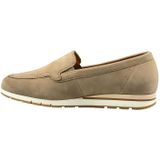 Gabor Mocassins voor dames, halfhoge schoenen, verwisselbaar voetbed, gemiddelde extra breedte (G), Beige Silk, 39 EU