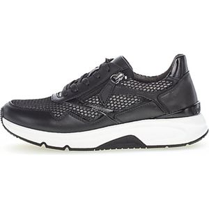 Gabor rollingsoft sensitive 96.896.57 - dames rollende wandelsneaker - zwart - maat 41 (EU) 7.5 (UK)