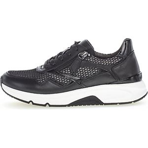 Gabor rollingsoft sensitive 96.896.57 - dames rollende wandelsneaker - zwart - maat 42.5 (EU) 8.5 (UK)