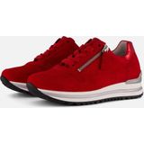 Gabor Low-Top sneakers voor dames, halfhoge schoenen, uitneembaar voetbed, comfortbreedte (H), Rood Robijn Rosso, 38.5 EU Breed